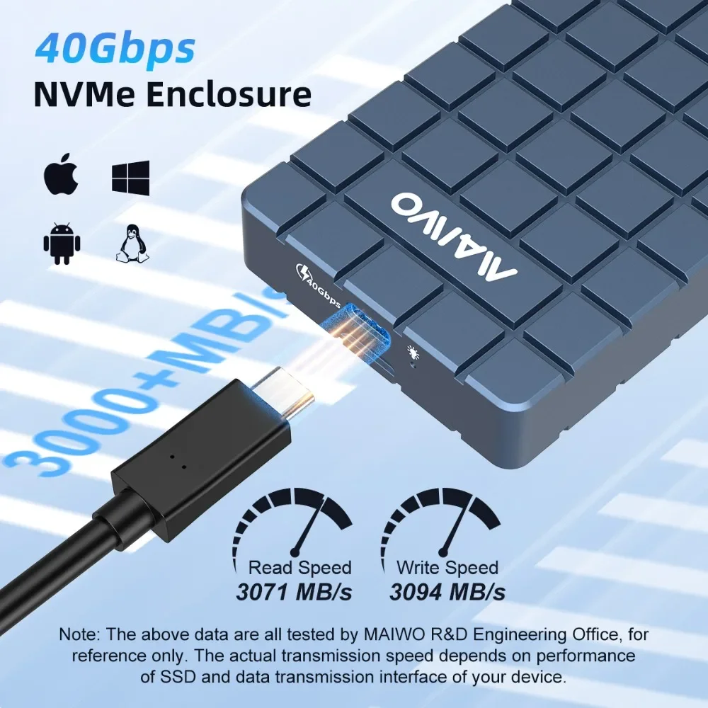 MAIWO USB 4.0 40Gbps M.2 NVMe  - 8Tb M2 Nvme Ssd recensione e prezzo
