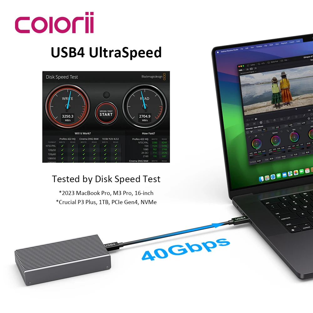 Custodia SSD USB4 M.2 NVMe da  - Usb4 40Gbps External Ssd 8Tb recensione e prezzo