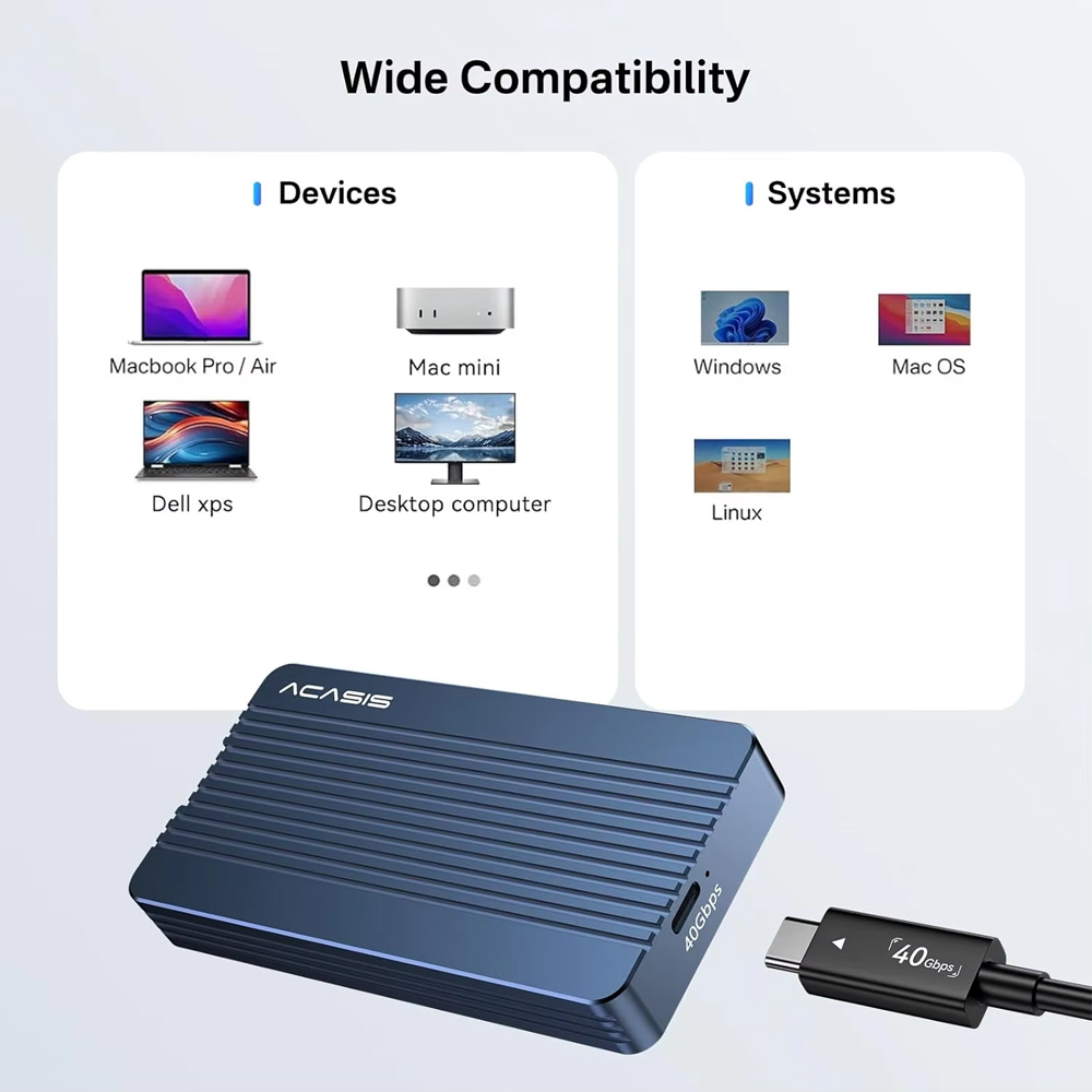 ACASIS Enclosure SSD NVMe M.2  - 8Tb M2 Nvme Ssd recensione e prezzo