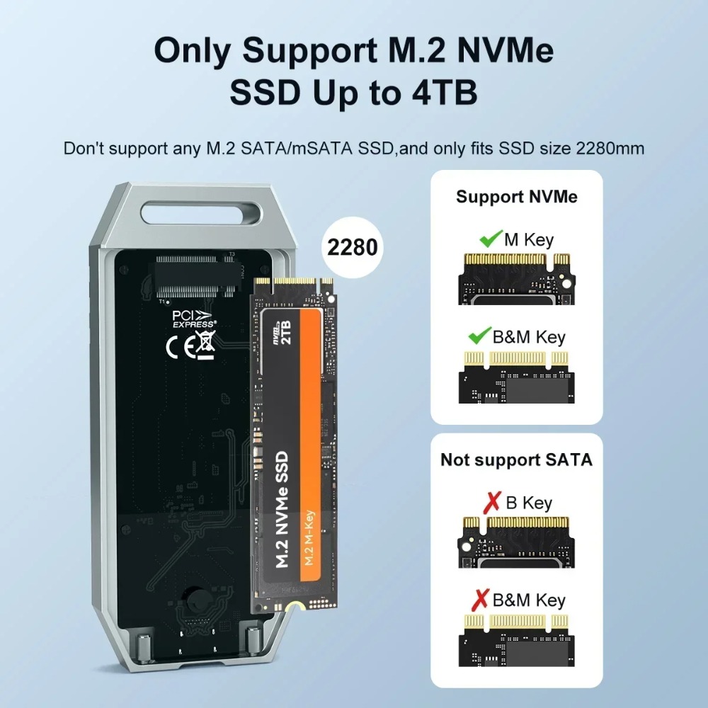 Custodia SSD MAIWO USB4 NVMe M - Usb4 40Gbps External Ssd 8Tb recensione e prezzo