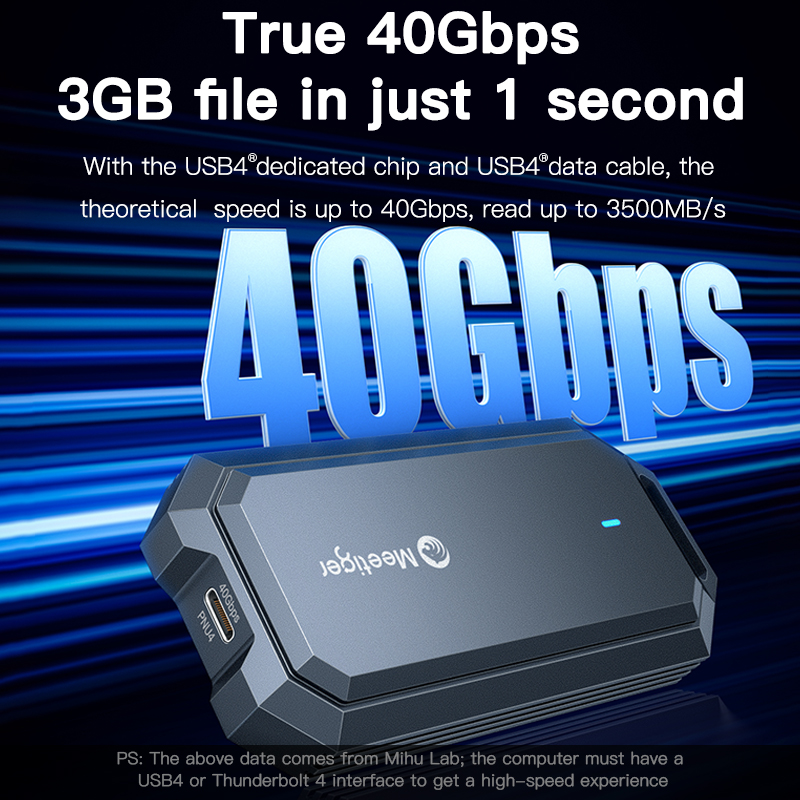 Case esterno Meetiger 40Gbps M - Usb4 40Gbps External Ssd 8Tb recensione e prezzo