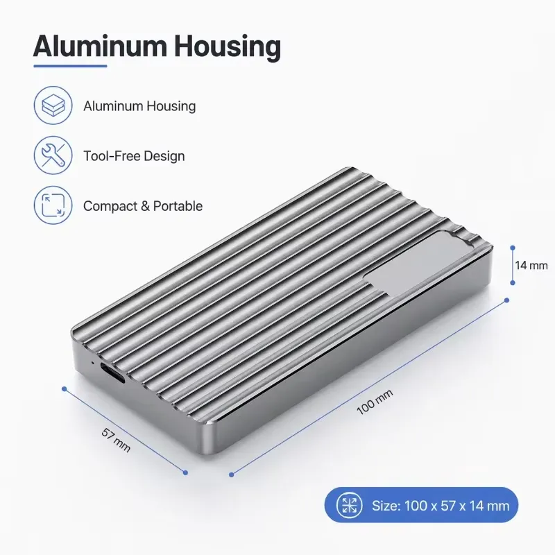 AP01 per Case Esterno Portatil - Usb4 40Gbps External Ssd 8Tb recensione e prezzo