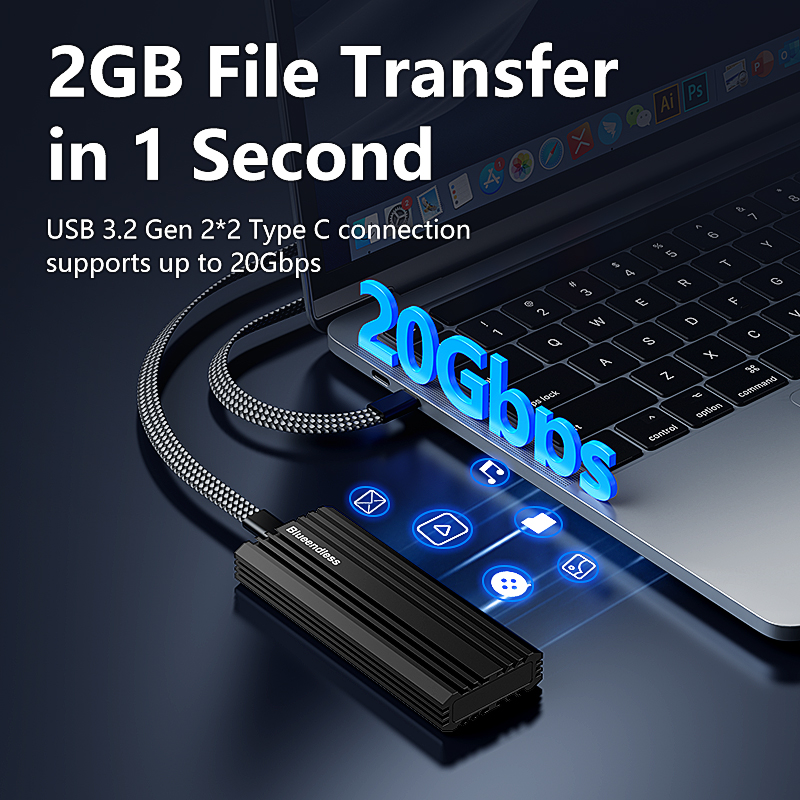 BLUEENDLESS 20Gbps M.2 PCIE NV - 8Tb M2 Nvme Ssd recensione e prezzo